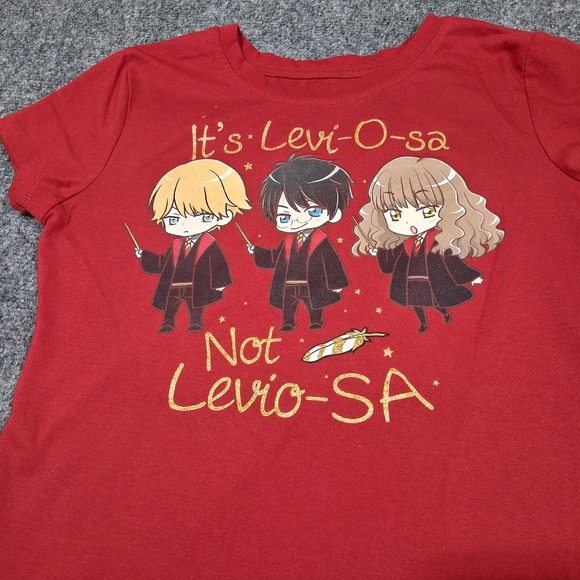 Two Harry Potter Girls Size‎ XL 14/16 Short Sleeve T Shirt 1.Red 2.Gray - Picture 5 of 14